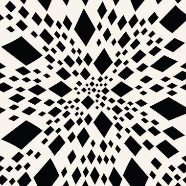 Soyut kesintisiz geometrik dekoratif vektör kare desen