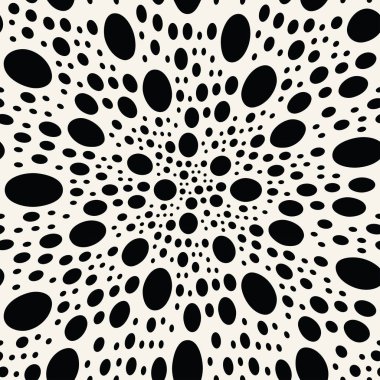 Soyut kesintisiz geometrik dekoratif vektör daire desen