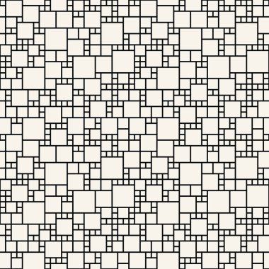 Soyut kesintisiz geometrik dekoratif vektör kare desen