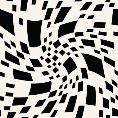 Soyut kesintisiz geometrik dekoratif vektör kare desen