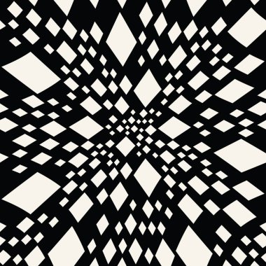 Soyut kesintisiz geometrik dekoratif vektör kare desen