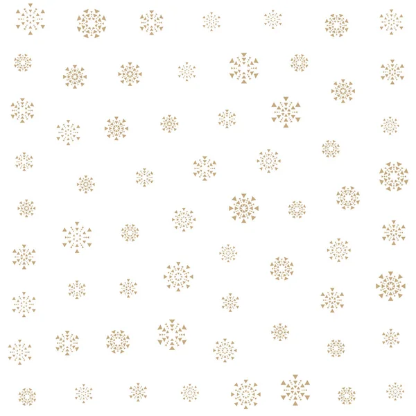 Navidad Copo Nieve Sin Costura Vector Fondo Patrón Sin Costura — Vector de stock
