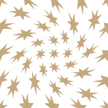 Kesintisiz geometrik vektör yıldız deseni. Retro tasarımı zemin dinamik doku.