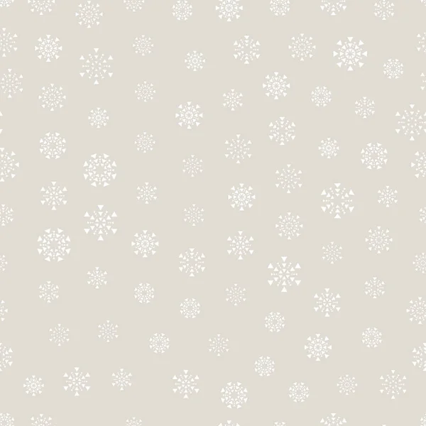 Navidad Copo Nieve Sin Costura Vector Fondo Patrón Sin Costura — Vector de stock
