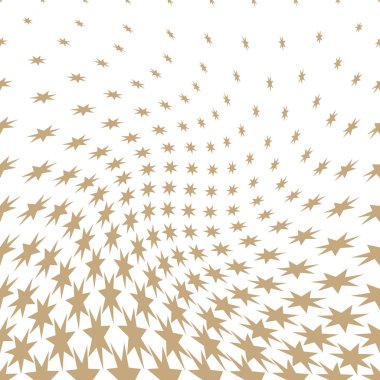 Yıldız ile geometrik yarım ton vektör desen. Kenarlık, tasarım öğesi veya arka plan olarak kullanılabilir.