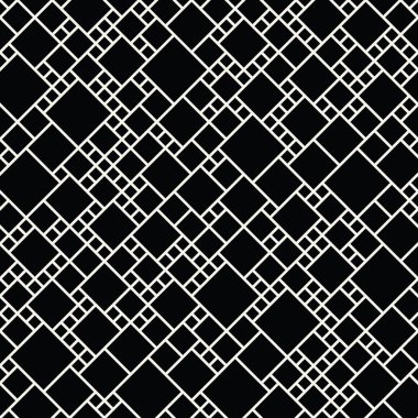 Soyut kesintisiz geometrik dekoratif vektör kare desen
