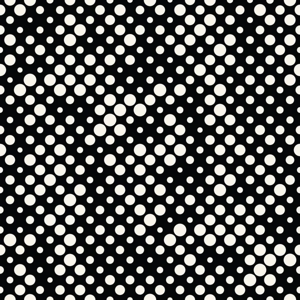 Dot Halftone Seamless Pattern Minimal Geometric Background Print Texture — Stock Vector