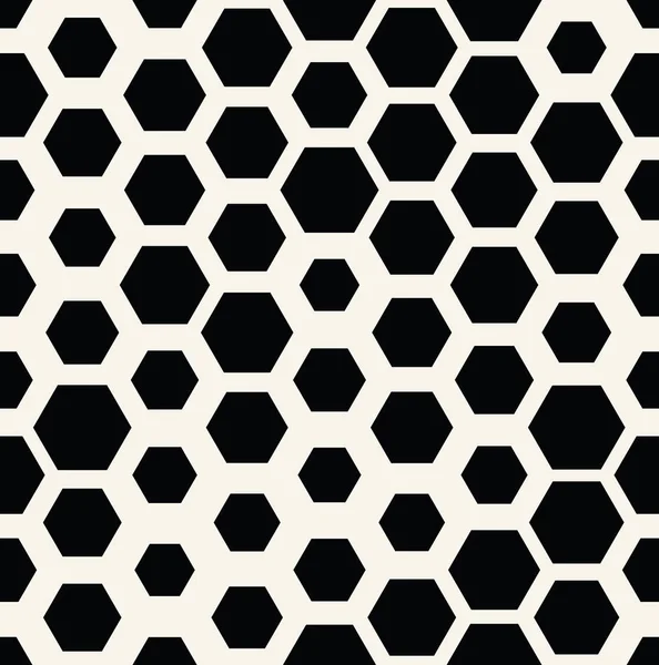 Hexagon Halftone Seamless Minimal Design Pattern Geometric Background Print Texture — Stock Vector