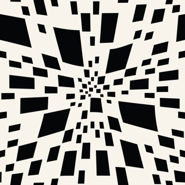 Soyut kesintisiz geometrik dekoratif vektör kare desen