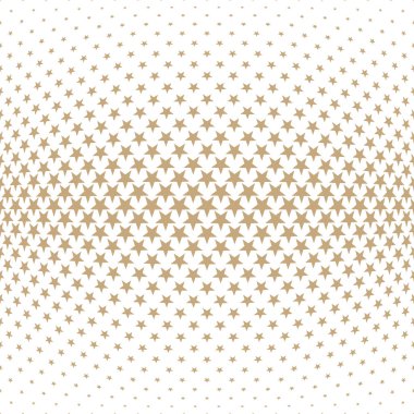 Yıldız ile geometrik yarım ton vektör desen. Kenarlık, tasarım öğesi veya arka plan olarak kullanılabilir.