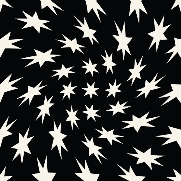 Kesintisiz geometrik vektör yıldız deseni. Retro tasarımı zemin dinamik doku.