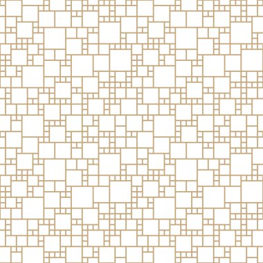 Soyut kesintisiz geometrik dekoratif vektör kare desen