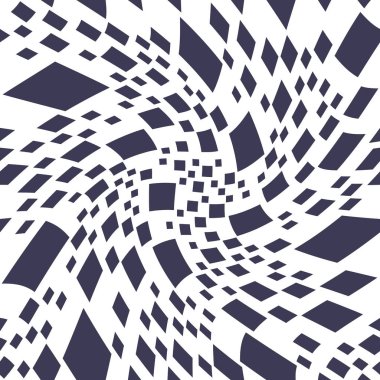 Soyut kesintisiz geometrik dekoratif vektör kare desen