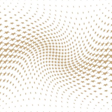 Yıldız ile geometrik yarım ton vektör desen. Kenarlık, tasarım öğesi veya arka plan olarak kullanılabilir.