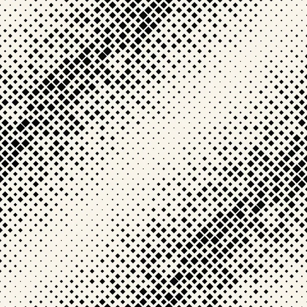 Square Halftone Seamless Pattern Minimal Geometric Background Print Texture — Stock Vector