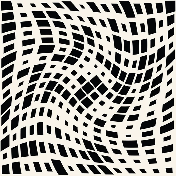 Fyrkantig Trippy Sömlösa Mönster Minimal Geometrisk Print Bakgrundsstruktur — Stock vektor
