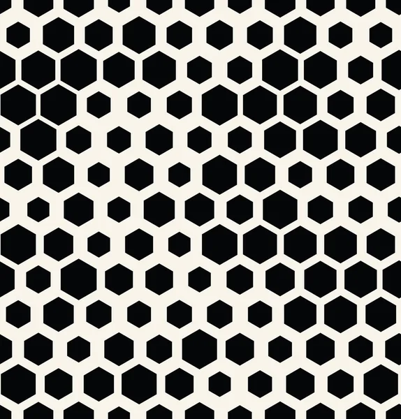 Hexagon Sömlös Minimal Design Halvtonsmönster Geometrisk Bakgrund Skriva Konsistens — Stock vektor
