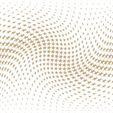 Yıldız ile geometrik yarım ton vektör desen. Kenarlık, tasarım öğesi veya arka plan olarak kullanılabilir.