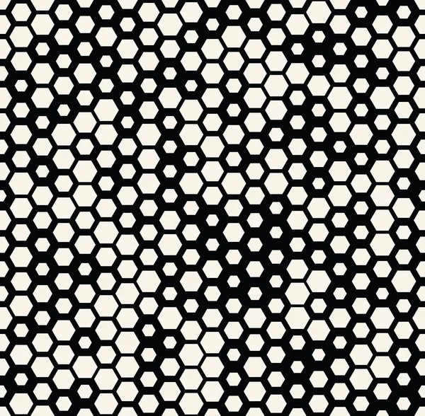 Motif Conception Minimale Sans Couture Hexagone Demi Ton Texture Impression — Image vectorielle