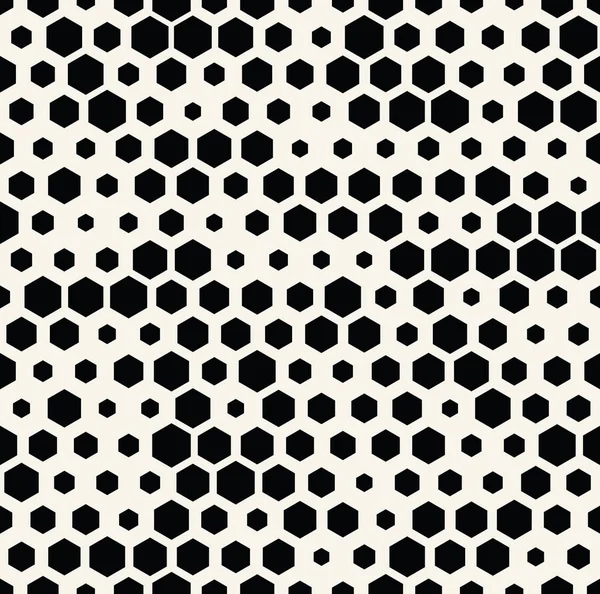 Motif Conception Minimale Sans Couture Hexagone Demi Ton Texture Impression — Image vectorielle