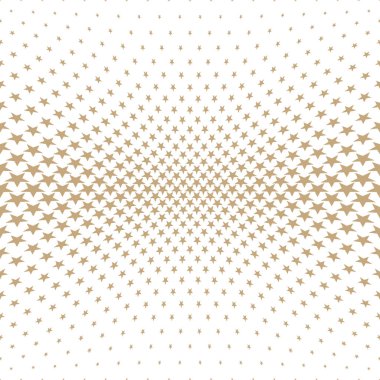 Yıldız ile geometrik yarım ton vektör desen. Kenarlık, tasarım öğesi veya arka plan olarak kullanılabilir.