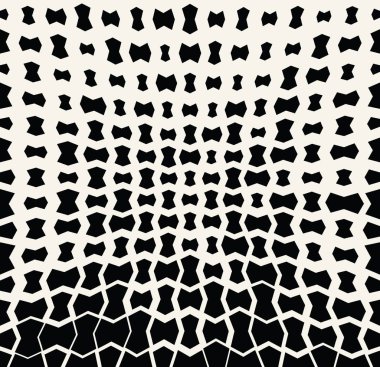 yarı ton geometrik vektör sınır desen