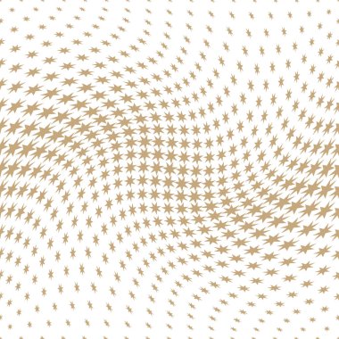 Yıldız ile geometrik yarım ton vektör desen. Kenarlık, tasarım öğesi veya arka plan olarak kullanılabilir.