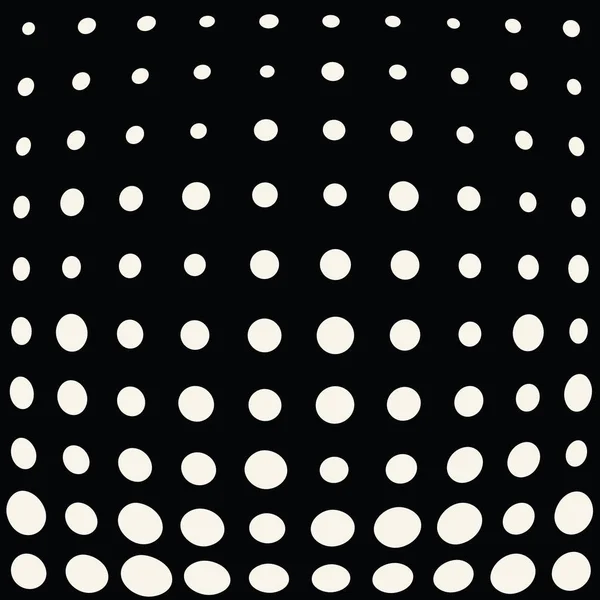 Halftone dot seamless pattern, minimal geometric abstract background — Stock Vector
