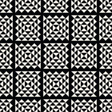 soyut dikişsiz geometrik üçgen vektör deseni, modern arka plan kare doku, trendy moda yastık tasarımı