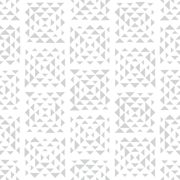 Abstrakte nahtlose geometrische Dreieck-Vektormuster, moderne Hintergrund quadratische Textur, trendige Mode Kissendesign — Stockvektor