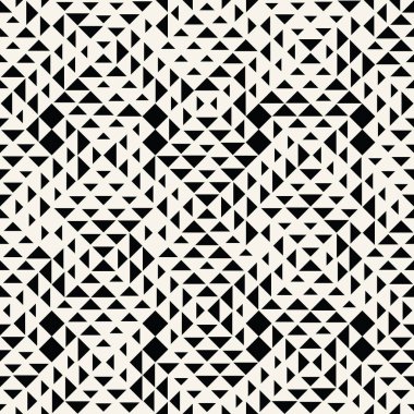 soyut dikişsiz geometrik üçgen vektör deseni, modern arka plan kare doku, trendy moda yastık tasarımı