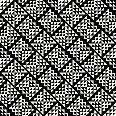 soyut dikişsiz geometrik üçgen vektör deseni, modern arka plan kare doku, trendy moda yastık tasarımı
