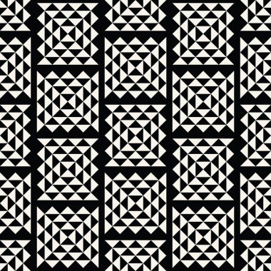 soyut dikişsiz geometrik üçgen vektör deseni, modern arka plan kare doku, trendy moda yastık tasarımı