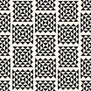soyut dikişsiz geometrik üçgen vektör deseni, modern arka plan kare doku, trendy moda yastık tasarımı