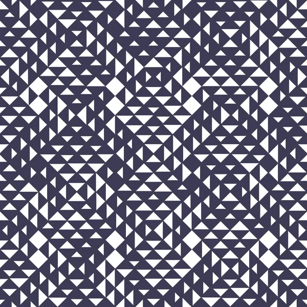 Patrón de vector de triángulo geométrico inconsútil abstracto, textura cuadrada de fondo moderno, diseño de almohada de moda — Vector de stock