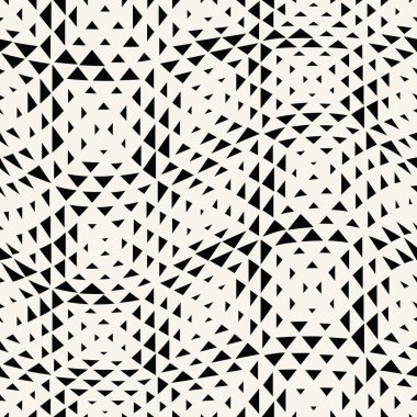 soyut dikişsiz geometrik üçgen vektör deseni, modern arka plan tek renkli doku, basit moda yastık tasarımı