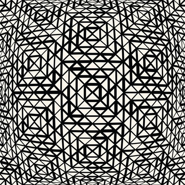 Abstract naadloze geometrische driehoek vector patroon, moderne achtergrond monochroom textuur, eenvoudige mode kussen ontwerp — Stockvector