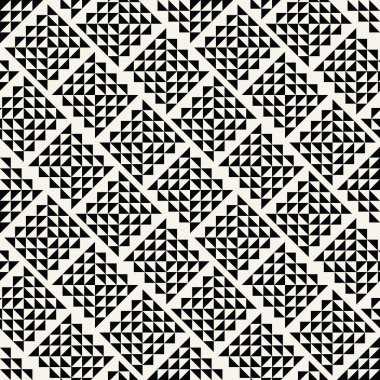 soyut dikişsiz geometrik üçgen vektör deseni, modern arka plan kare doku, trendy moda yastık tasarımı