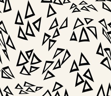 kusursuz arka plan için soyut geometrik üçgen desen, basit minimalist grafik, retro dekorasyon ve kumaş