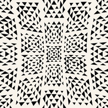 soyut dikişsiz geometrik üçgen vektör deseni, modern arka plan tek renkli doku, basit moda yastık tasarımı