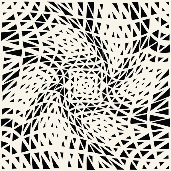 Abstrakte nahtlose geometrische Dreieck-Vektormuster, moderne Hintergrund monochrome Textur, einfache Mode Kissendesign — Stockvektor