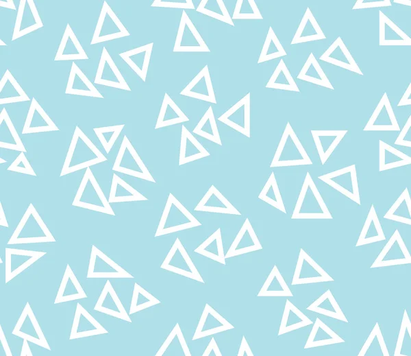 Astratto modello geometrico triangolo per sfondo senza cuciture, semplice grafica minimalista, decorazione retrò e tessuto — Vettoriale Stock