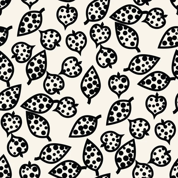 Patrón de hojas geométricas abstractas para fondo natural, gráfico minimalista simple, decoración retro, moda de verano — Archivo Imágenes Vectoriales
