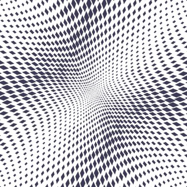 soyut geometrik kare yarı ton solma degrade deseni