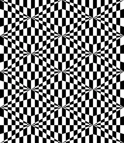 Patrón de trippy geométrico abstracto para un fondo sin costuras, gráfico minimalista simple, decoración retro y tela — Vector de stock