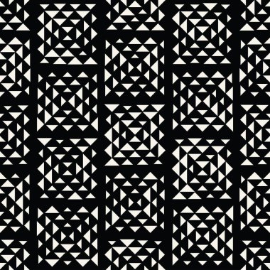 soyut dikişsiz geometrik üçgen vektör deseni, modern arka plan kare doku, trendy moda yastık tasarımı
