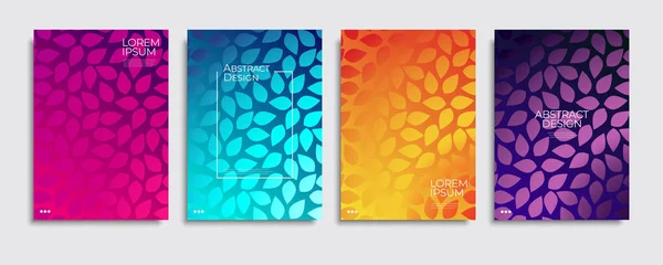 Ensemble de modèles de couverture de brochure. Minimal fond abstrait dégradé coloré. A4 eps10 vecteur . — Image vectorielle