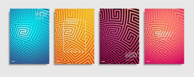 modern renkli broşürler tasarım setini kapsar