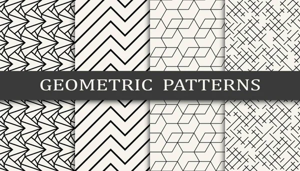 Geometrischer Nahtloser Druck Des Hintergrundmusters — Stockvektor