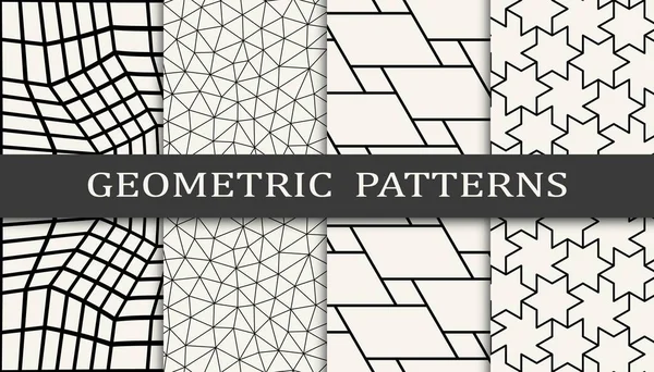 Geometrisk Sømløs Bakgrunnsmønster – stockvektor